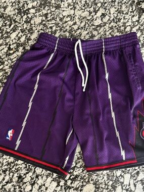 Toronto Raptors Purple Retro NBA Basketball Shorts